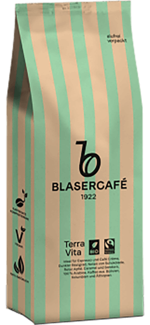 Blasercafé Terra Vita Fairtrade 1000g Bohnen