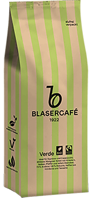 Blasercafé Verde Fairtrade 1000g Bohnen