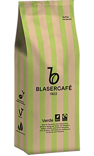 Blasercafé Verde Fairtrade 1000g Bohnen
