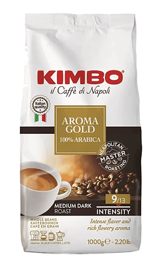 Kimbo Caffe Aroma Gold 100% Arabica 1000g Bohnen