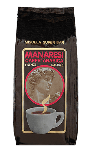 Manaresi Caffe Super Bar Brown 1000g Bohnen