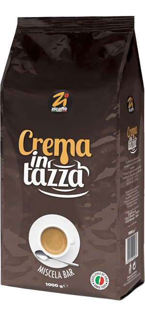 Zicaffe Espresso Crema in Tazza 1kg Bohnen